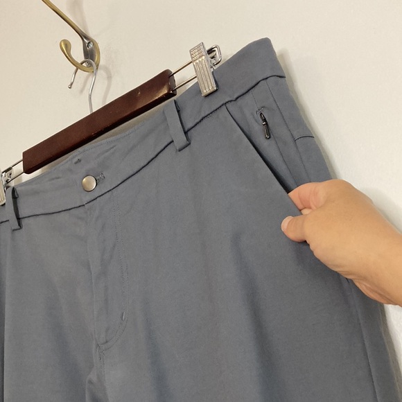 Lululemon Pants Mens 36 x 32 Gray Commission Classic Qwick Chino Water Repellent - Picture 7 of 16
